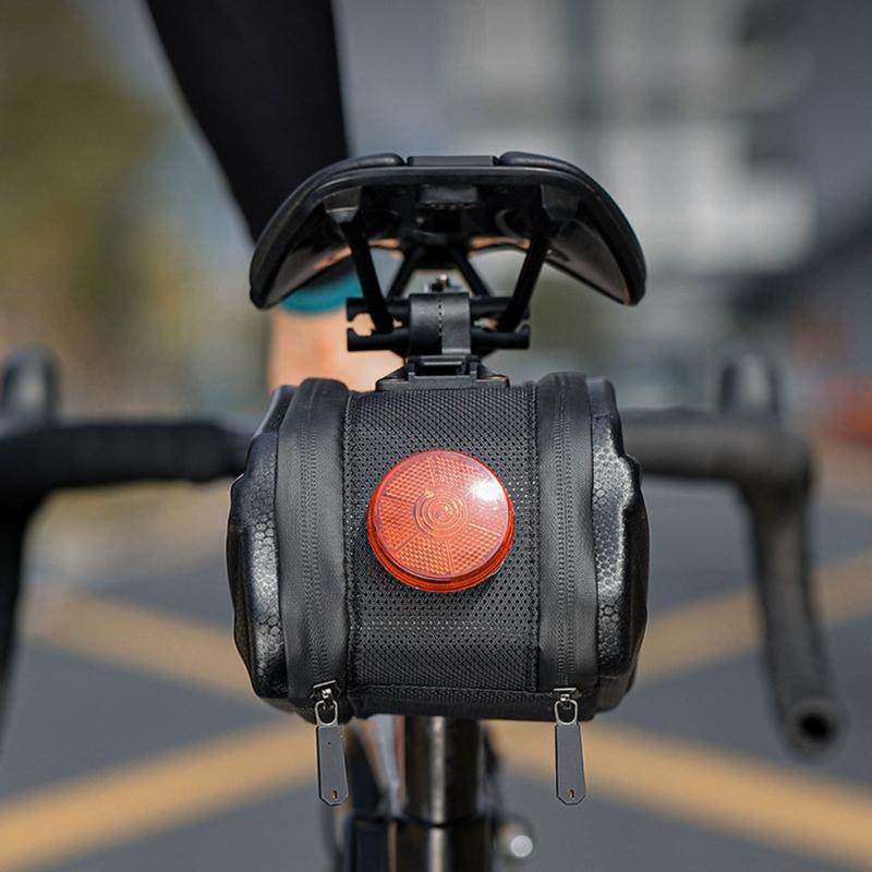 2.6L Bike Trunk Panniers Saddle Seat Bag Carriers with Reflectors Waterproof Hard Shells Bike Bag for Bicycles Rear Rack