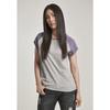 T-shirt femme - Urban Classic - Contrat raglan - Gris/Blanc - Manches courtes - Oversize