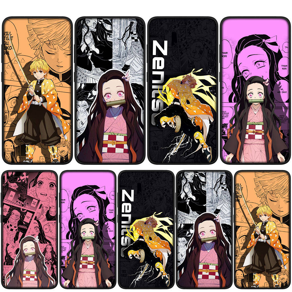 Für Motorola Moto Edge 70 60 50 G54 G86 Samsung Galaxy S25 iPhone 17 16 15 Redmi Note 14 Pro Max Handyhülle Agatsuma Zenitsu Demon Slayer Nezuko Abdeckung