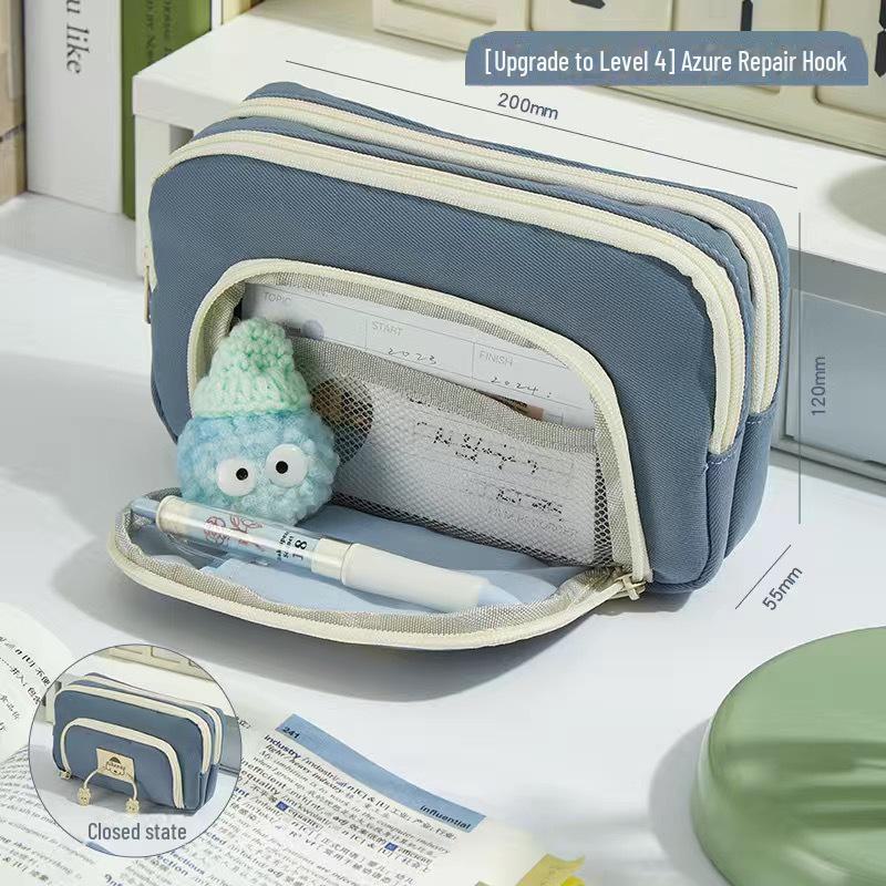 Stylish Large Capacity Dog Design Pencil Case for Students, Office Use