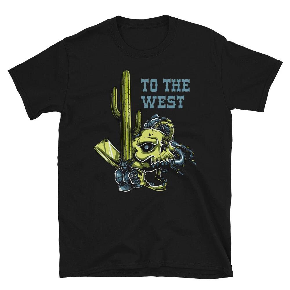 Wild Old West Cactus & Skull T-Shirt M