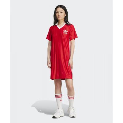 3s Pinstripe Dress   Red Ix5508