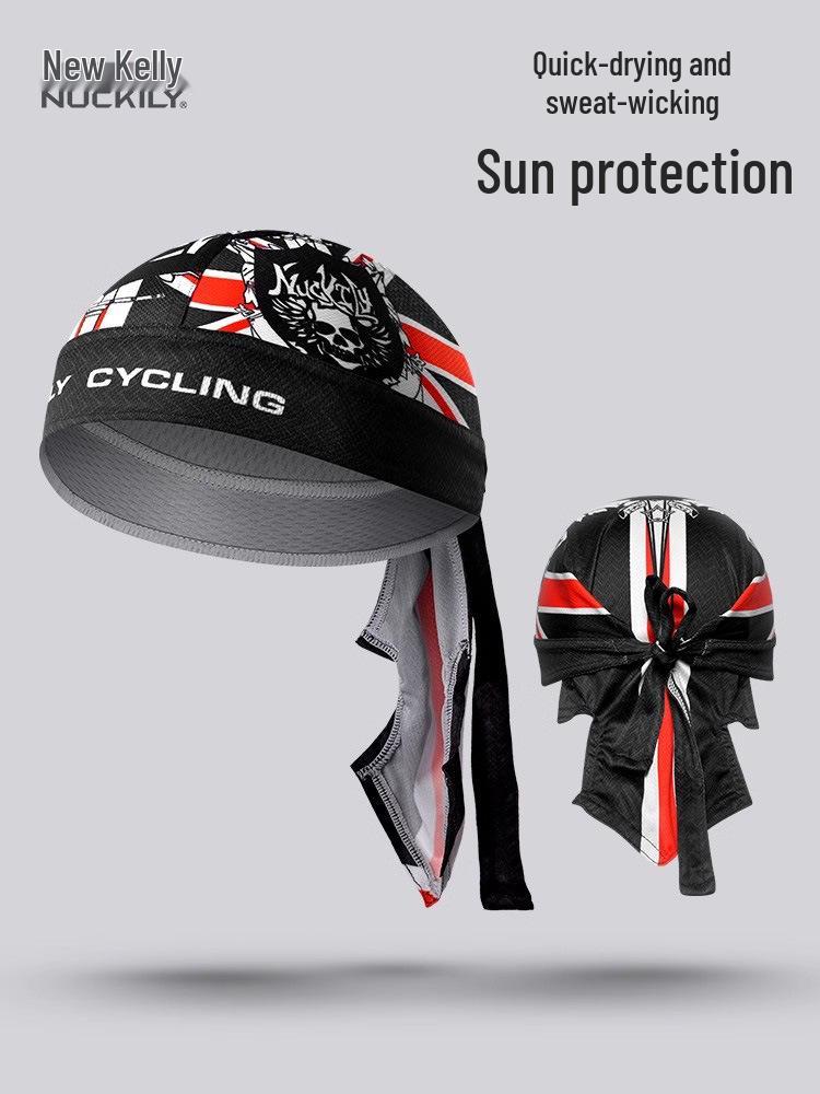 NUCKILY Unisex Sweat-Wicking Sports Headband & Pirate Cap - Hip Hop, Cycling, Dance, and Sun Protection.