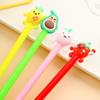 4 Pcs Fruit Face Gel Pens Cartoon Shape Writing Tools Comfortable Grip Kids Stationery School Office Supplies