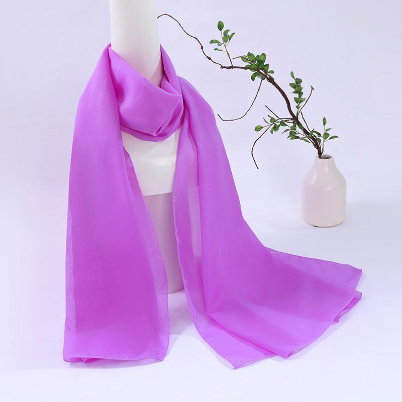 Scarlet Silk Square Dance Shawl - Women's Versatile Spring Scarf