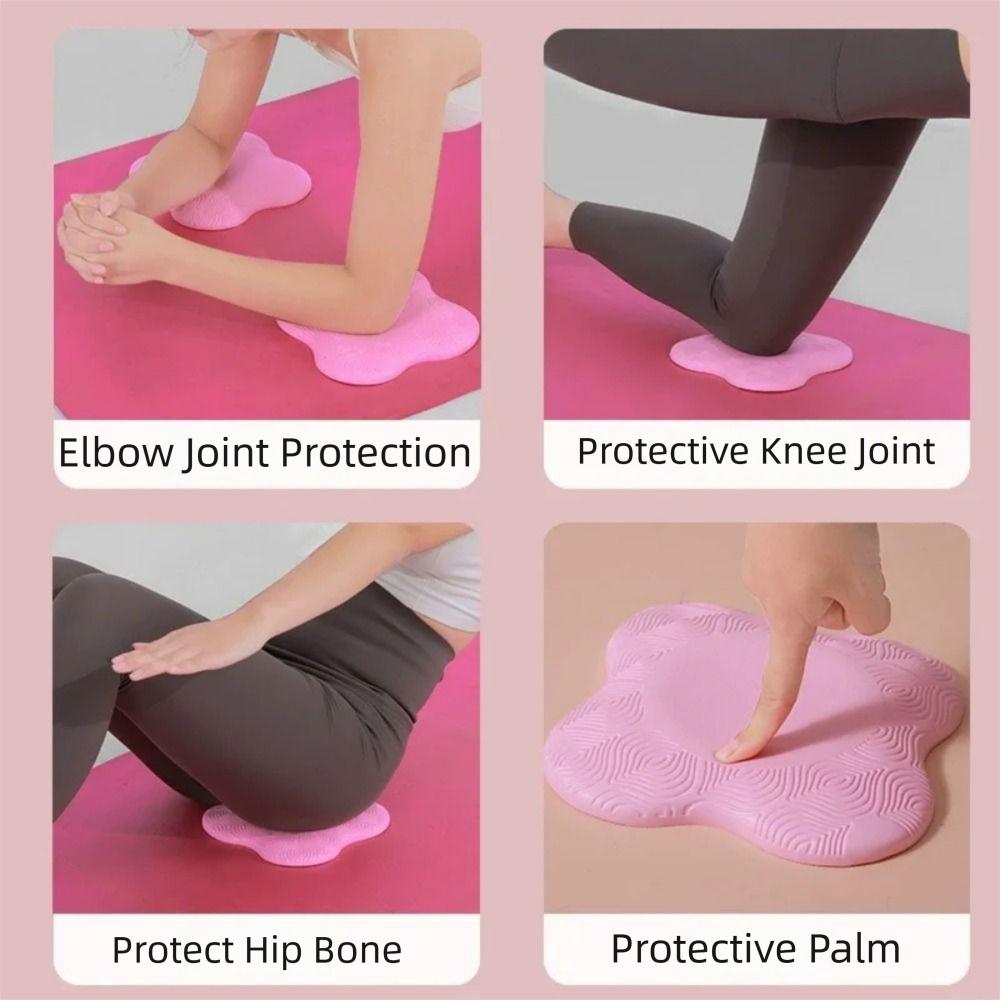 2pcs Soft Yoga Knee Mat Portable Kneeling Protect Pad Elbow Pads Elbow Cushion  Kneeling Protective