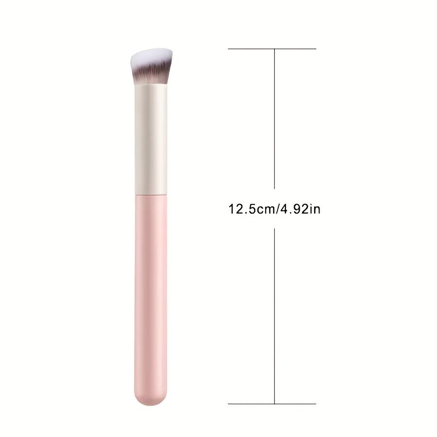 [Professional Kabuki Brush] Professional Mini Kabuki Brush - Angled Flat Top Concealer & Contour Brush | Small Precision Brush for Blending,