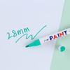 GuangNa 6/12 Pcs Colorful Permanent Paint Marker Waterproof Color Markers Tire Tread Rubber Fabric Paint Metal Paint White Pens
