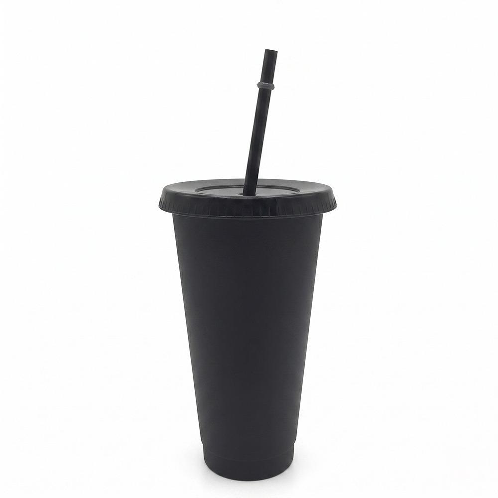 Con Coperchio Bicchiere con Cannuccia Plastica PP per Alimenti Bicchiere per Bevande Bicchiere Termico Caffè
