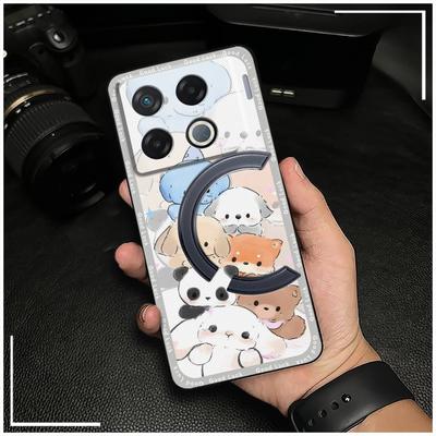Durable Silicone Phone Case For Infinix GT 20 Pro/X6871 Animals Cute Shockproof Graffiti Anti-knock Cartoon TPU
