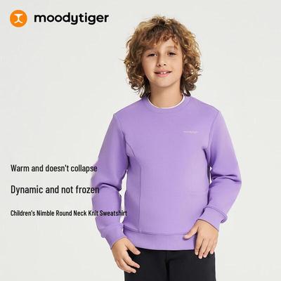 Moodytiger Kids' Breathable Air-Layer Crewneck Sweatshirt