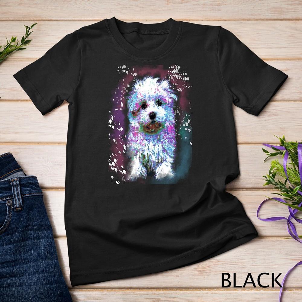 Havanese Watercolors Dog Dogs Dog Mom Clothing Paws Unisex T-shirt