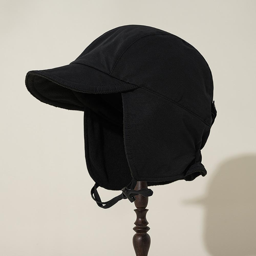 Winter Cap Earflap Hat Ear Protection Velvet Pilot Hat Lei Feng Cap Bonnet Hat  Outdoor Sports