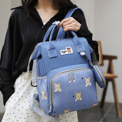 Großräumige Mommy Bag, multifunktionale Babytasche, Aufbewahrung für Babyprodukte, Rucksack, Thermoisolierte Mutter-Kind-Tasche