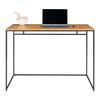House Nordic Desk Avery Oak and Black 442758
