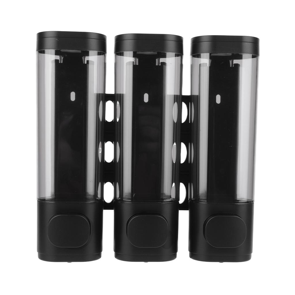 3-in-1 Shampoo and Conditioner Dispenser Wall-Mounted Shower Soap Dispenser Conditioner & Body Wash Dispenser for Bathroom Hotel