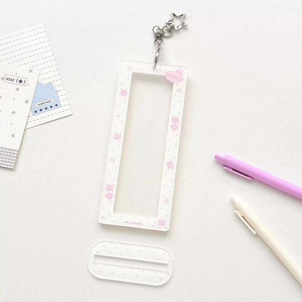 Interleaf Type Photo Booth Frames Acrylic Wedding Album Bookmark Holder For 2X6 Inch Photo Strips