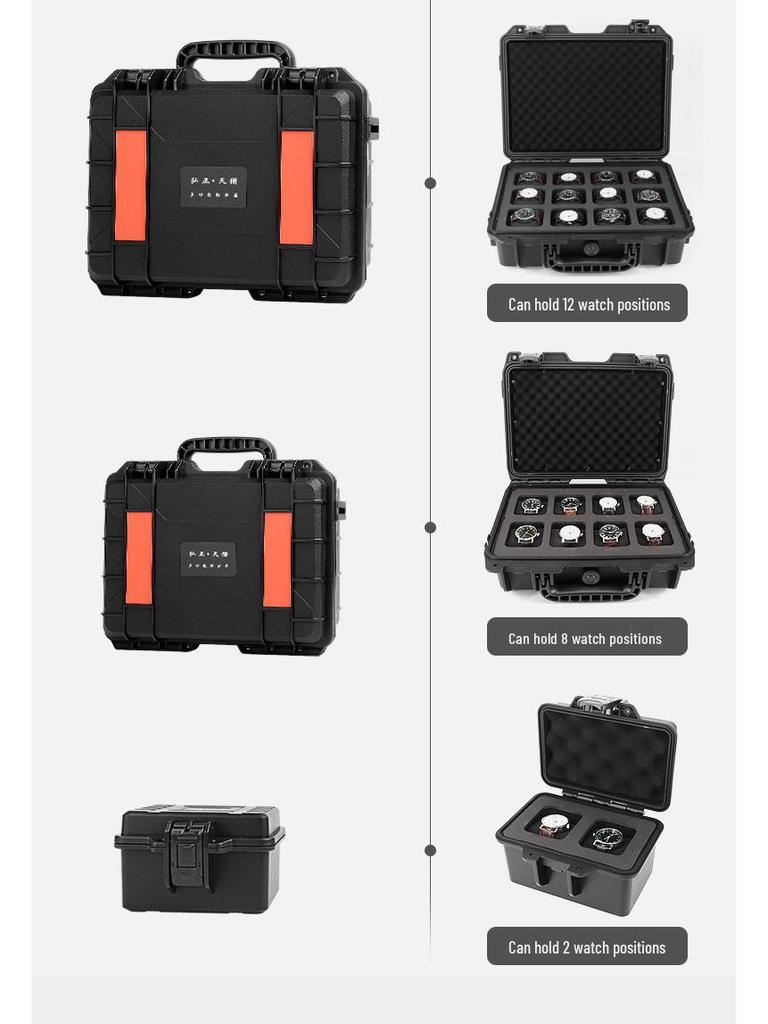 Large Capacity Cross-Border Watch Storage Trolley Case: 20-slot & 40-slot Hand-Carry Tool Display Box
