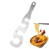 Dispositif de mesure de nouilles, dispositif de mesure de pâtes, règle de mesure en forme de S, contrôleur de pièce de mesure précis, règle à nouilles, gadget de cuisine, facile à