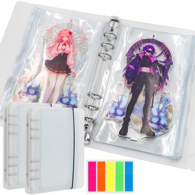 Acrylic Stand Storage Acrylic Stand Dedicated File Included Holds Up To 20 Acrylic Drop Hobby Storage Portable Sticky Notes L Holder, (2 Files) –