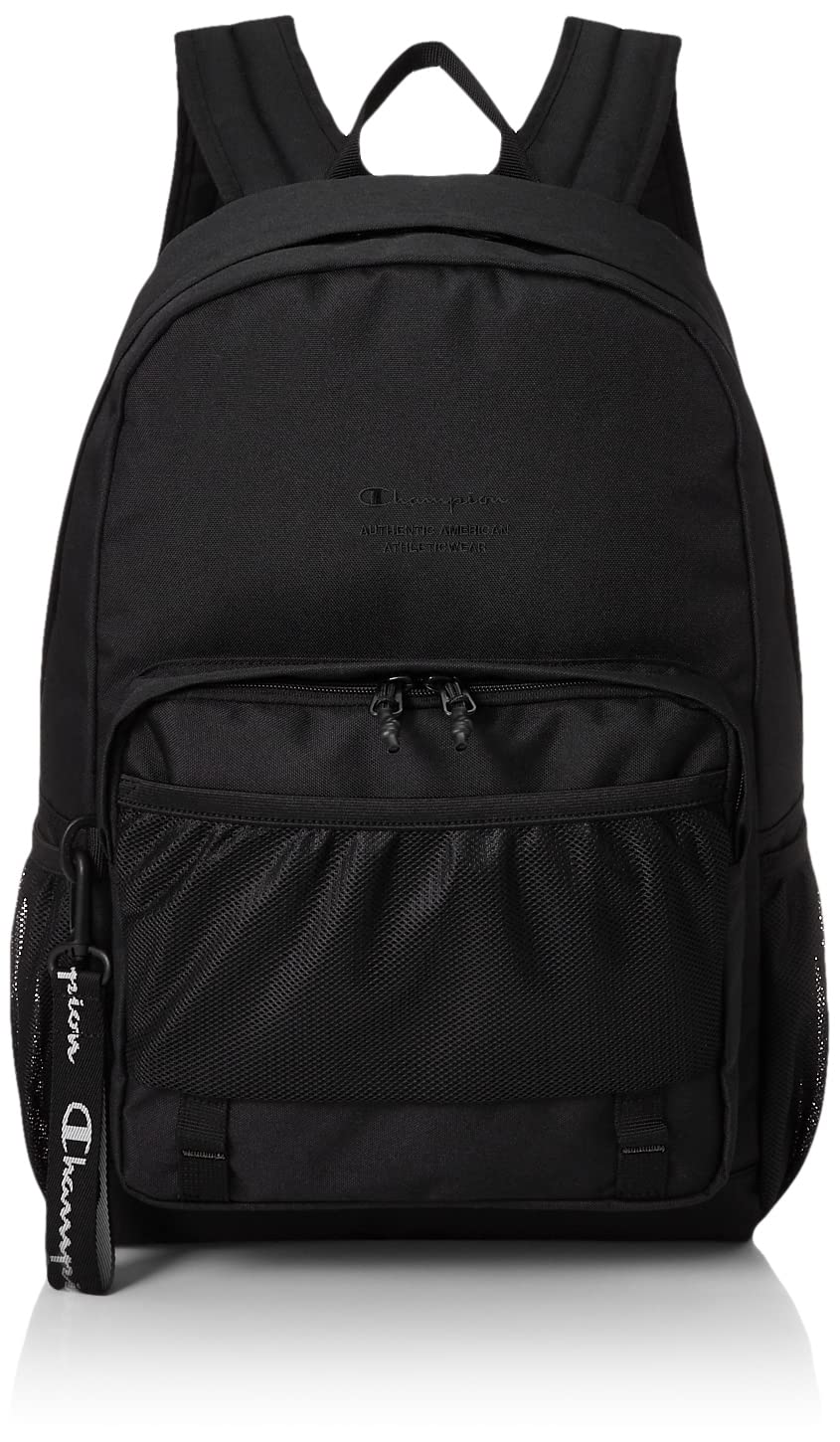 

Carina Backpack 22L A4 size storage Large capacity Black [Champion] No.67761 (Embroidery Black)