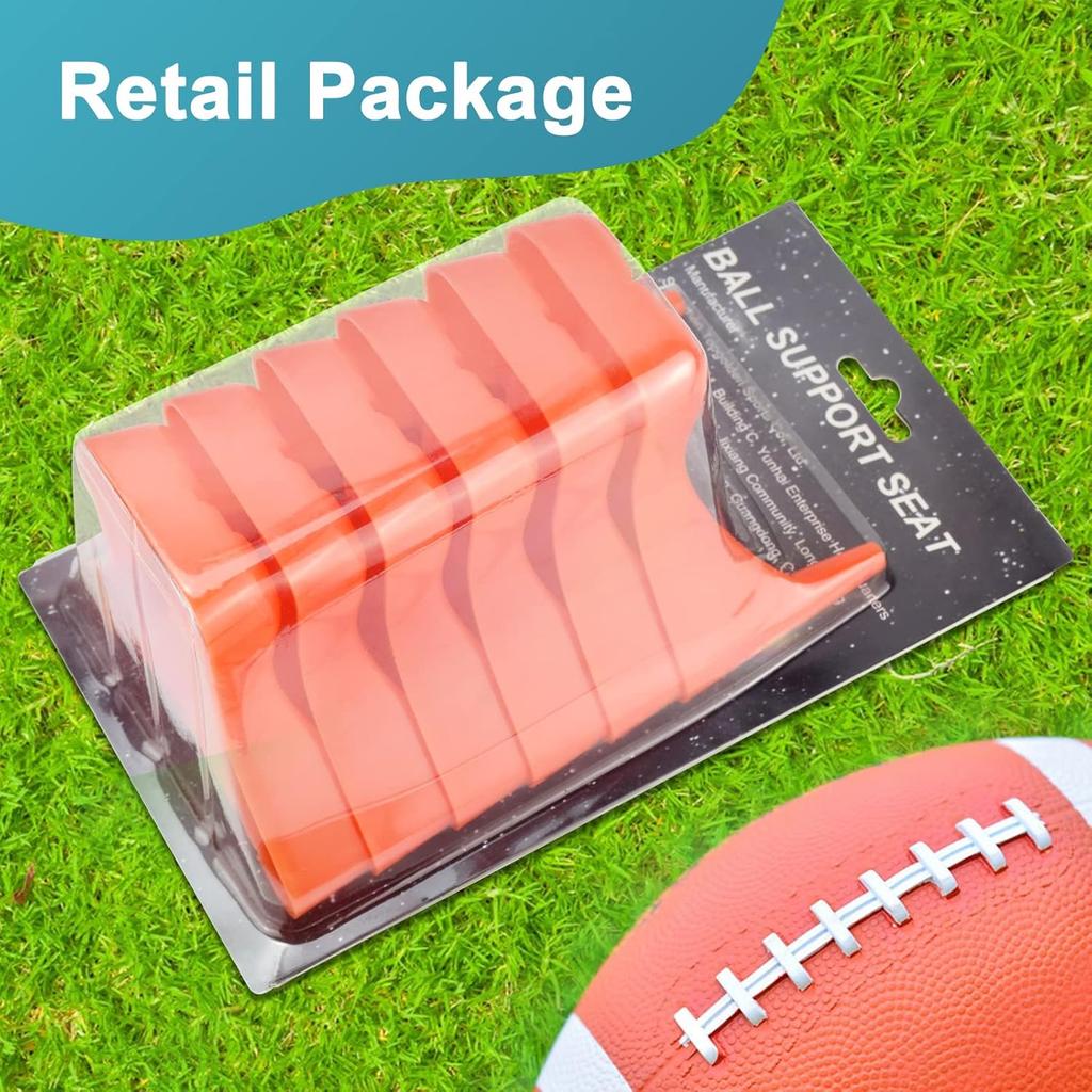 Eastgoing 6 Pcs Football Style Kicking Tee,Football Display Stand Compatible for All Ball Sizes,Football Kickoff Stand for Kickoff Practice Equipment