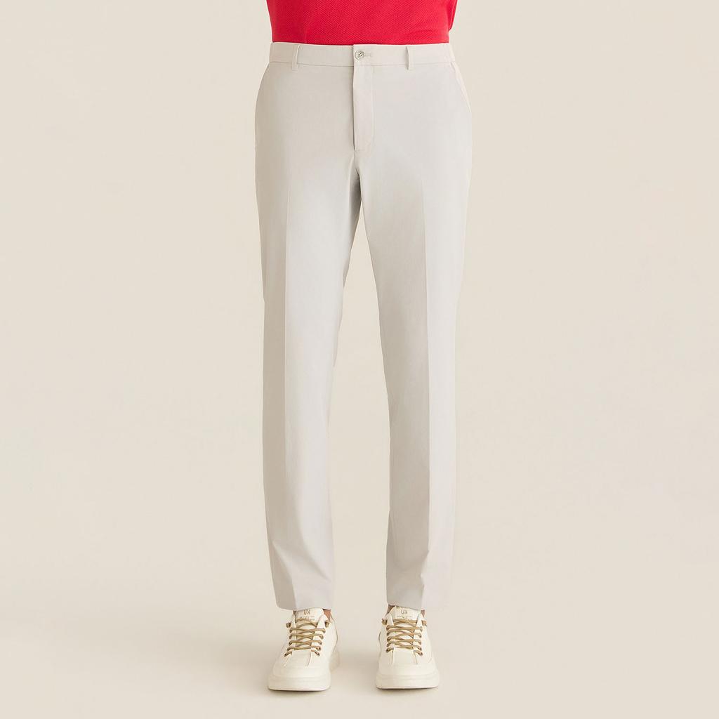 FERRAROMILANO Soft Touch Spandex Slacks L/Gray (Am0Gbps20532)