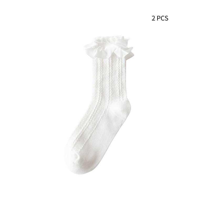 Ins Trend Lolita Spitze Schleife Fee Socken Baumwolle Wadenhoch Süß Und Niedlich