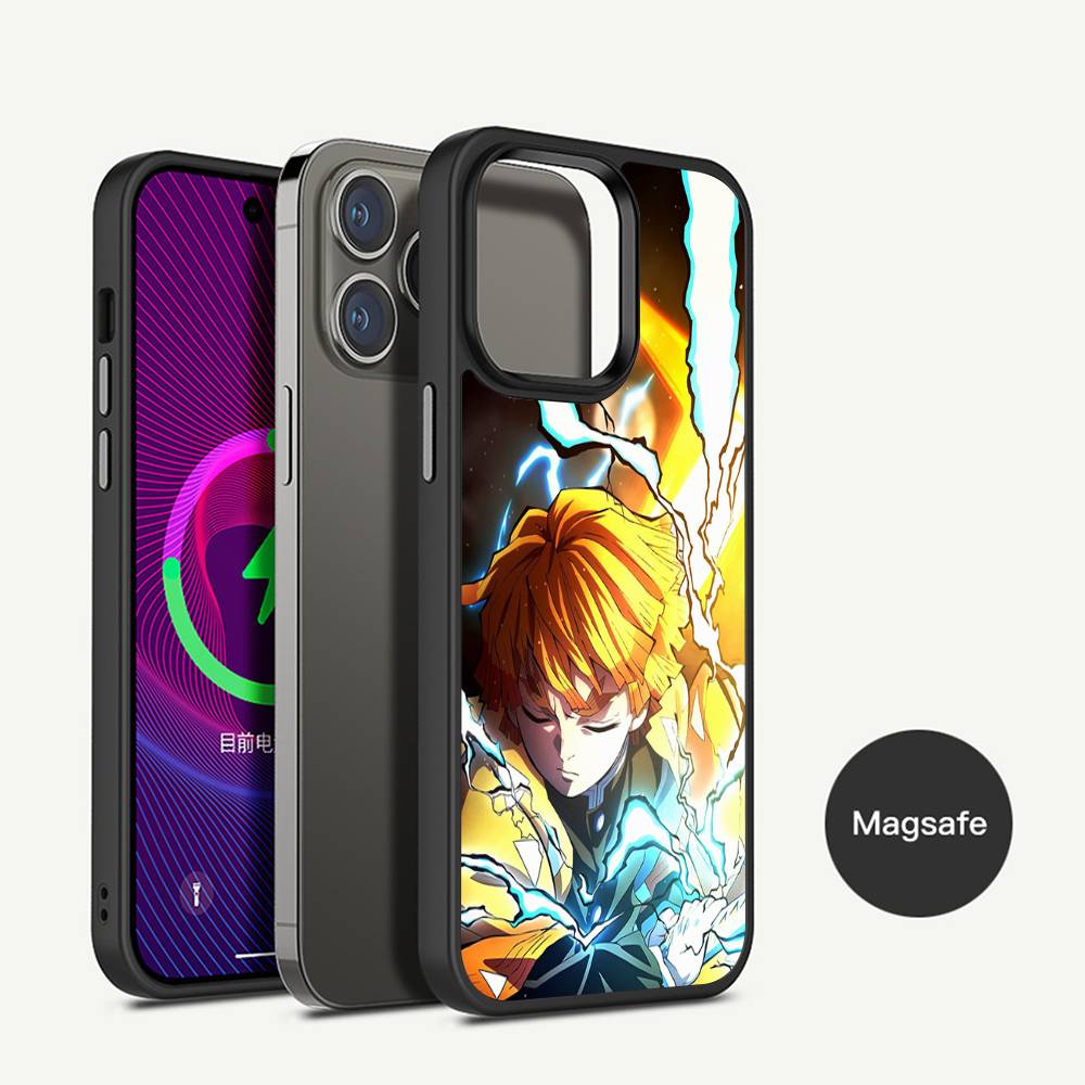 Zenitsu Agatsuma Phone Case Magnetic Case For iPhone 17 16 14 13 12 11 15 Pro Max For Wireless Charge Cover