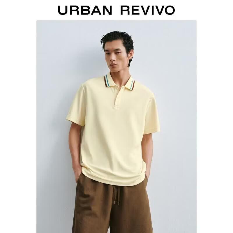 UR2026 Men s Contrast Stripe Polo Shirt XL