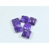 8X8MM Natural Amethst Ring Size Square Cabochon Loose Gemstone 6Pcs Lot16Cts A-454
