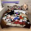 3pcs Mickey Mouse 90th Anniversary Printed Bedding Set, Soft and Comfortable Quilt Cover for Bedroom, Guest Room (1 Duvet Cover + 2 Pillowcases,