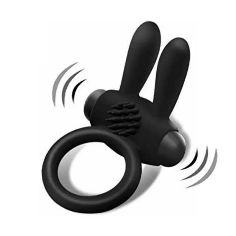 Rabbit Vibrators Delayed Ejaculation Penis Ring Vibrating Cock Ring Clit Stimulation Intimate Toys for Couples Sex Toys for Men
