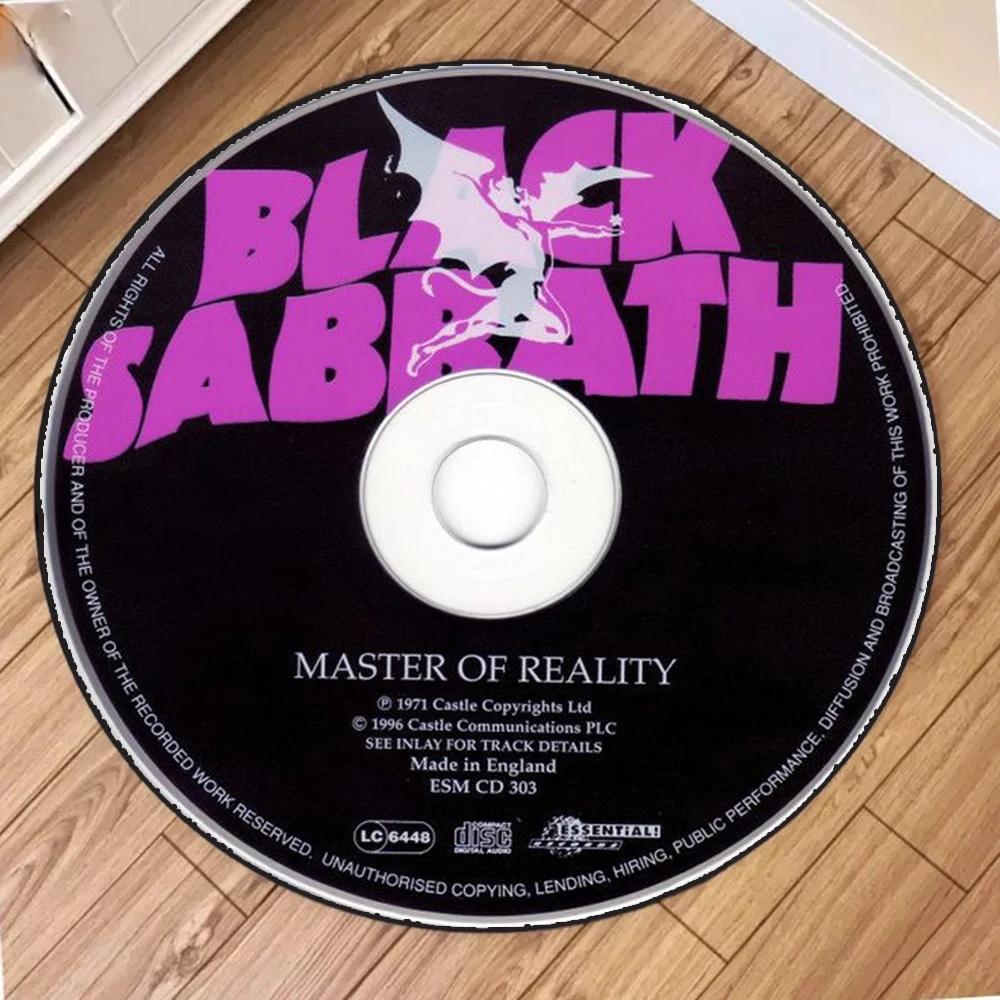 

Black Sabbath - Master of Reality CD Circular Carpet Rugs Round Floor Mat Living Room Bathroom Kitchen Rug Non-slip Mats Doormat Diameter 40cm