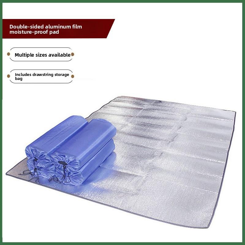 Aluminum Foil Camping Mat With Waterproof Surface For Outdoor Activities And Picnics