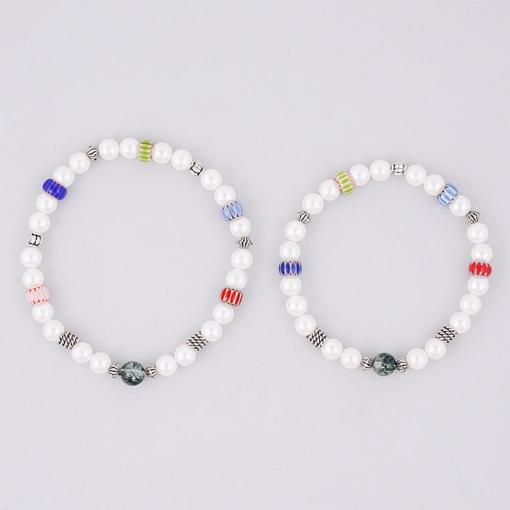 Jbans Classic Orient Glass Point Imitation Pearl Bracelet (C2501Ac1258_Iv)