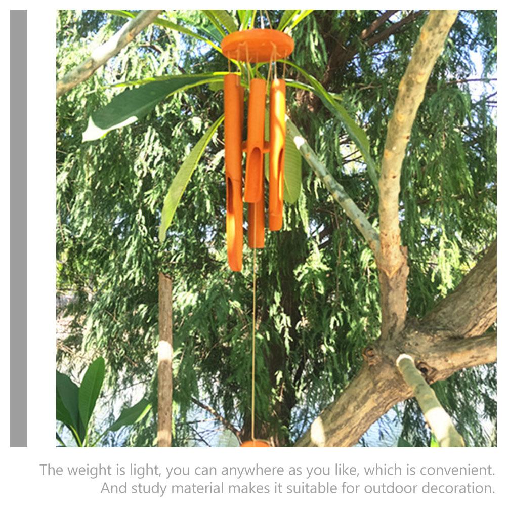 Bamboo Windchime Ornament Patio Wind Chime Garden Windchime Decorative Wind Chime Hanging Ornament Yard Wind Bell Home Decor