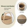 Round Wicker Basket for Flower Pot and Indoor Floor Planter Decorative Round Woven Plant Pot Basket Planter Cover Small
