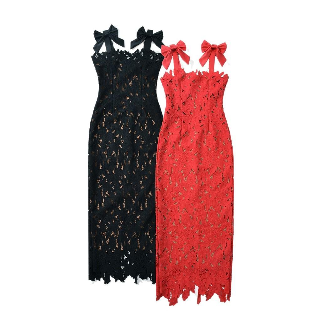 Elegant Polyester Lace Sleeveless Maxi Dress For Women In Party And Evening Wear