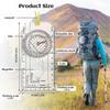 Navigation Compass, Orienteering Compass Portable Walking Compass Adjustable Declination Explorer Compass Waterproof Navigation Compass - RIpj