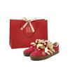 Vl Court Klassische Hochzeitsschuhe Abriebfest Leicht Niedrig geschnittene Skateboard-Schuhe Unisex Rot KK3774(Team1496-)