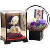 Petit Lou Longevity Bear 12cm Small with Fragrance Soap 80s (Case Flowers) (1, Purple)