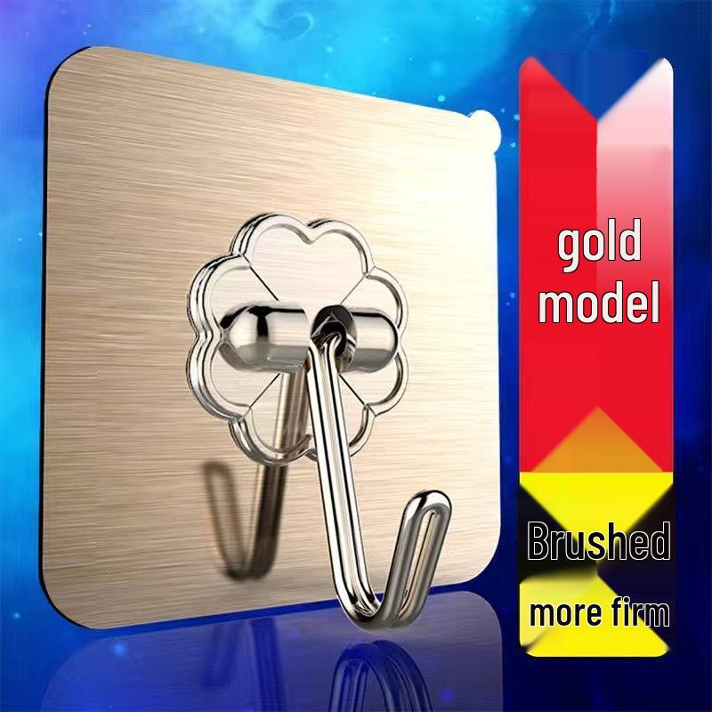 Creative Transparent No-Trace Waterproof Adhesive Hooks for Kitchen & Bathroom - Drilling-Free Wall-Mounted Hooks