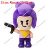 Animation Boys Girls PRIMO Brawler Toy Figures Plushies Leon Spike Shelly Figure Kids Game Toy Figures Birthday Gift