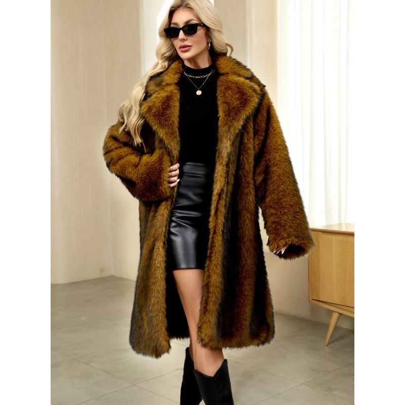 Women's Plush Coat Autumn and Winter New Imitation Fur Fur Coat