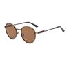 Retro Fashion Round Metal Unisex Sunglasses For Outdoor Travel