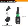 2/4/8pc SQ0/SQ1/SQ2/SQ3/SQ4 Square Screwdriver Bit 1/4" Hex Shank 25mm/1" Length Magnetic 4 Point Head Hex Bits Screw Driver Bit