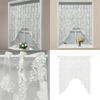 Semi Sheer Laces Window Curtain for Romance in Bedroom Living Room or Dining Space