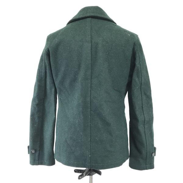 Men’s Bigi short pea coat men M olive wool outer jumper