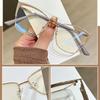 Women Cat Eye Glasses Design Trendy  Metal Anti Blue Light Glasses Blue Light Blocking Eyewear Computer Optical Spectacle